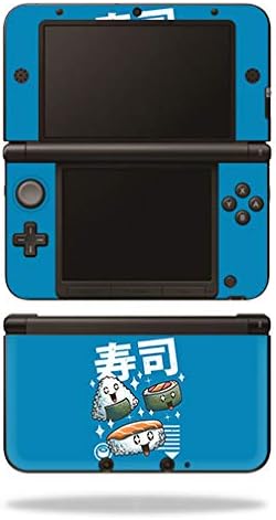 MOINYSKINS кожата компатибилна со Nintendo 3DS XL - Sushi Kawaii | Заштитна, издржлива и уникатна обвивка за винил декларална обвивка | Лесен