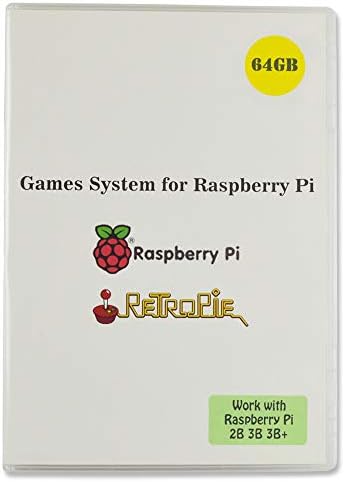 Beiermei Raspberry Pi Game System Retropie RetroArch EmulationStation PreLoad 64 GB игри плус податоци со картичка Class 10 MicroSD TF картичка,