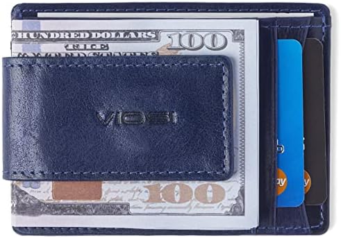 Виоси Оригинален Кингстон Кожен магнетски преден џеб пари, направен со моќни ретки магнети на Земјата
