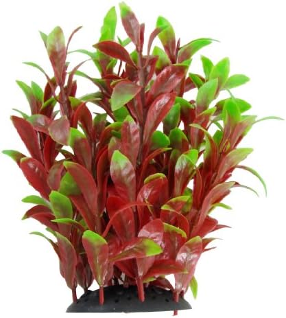 Јардин Пластични Растенија Аквариум Декорација, 7,1-Инчен Висина, Зелена/Канелени