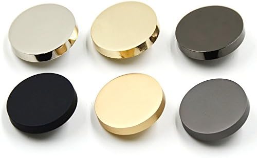 Зооарт 12 парчиња Едноставни тркалезни метални копчиња - палто Комплети панталони рамно замена на копчето - рачно изработени додатоци за облека