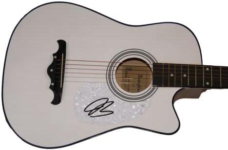 Bonо Бонамаса потпиша автограм со целосна големина Акустична гитара Б/ Jamesејмс Спенс автентикација JSA COA - блуз -рок легенда, нов ден вчера,