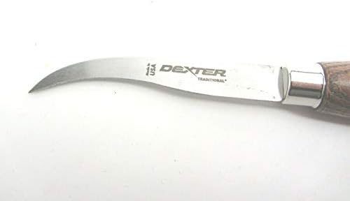 Декстер Расел 4 криви остра точка за скицирање на чевли за скијање кобер кожен нож за работа