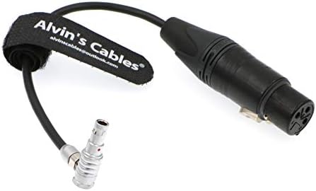 Аудио кабел на Алвин Аудио кабел десен агол 00 5 пински машки до XLR 3 пински женски за z cam e2 камера