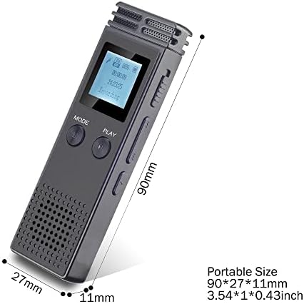 Tbiiexfl Професионален Глас Активиран Дигитален Аудио Диктафон 8GB /16GB /32GB USB Пенкало Без Загуба Mp3 Плеер Снимање 1536kbps
